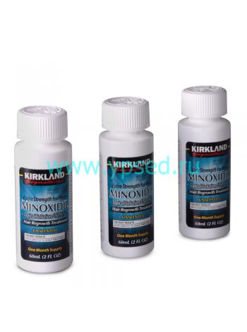 3 x Minoxidil Kirkland 5% - лосьон для роста волос